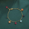 Silver Lucky Clover Four-Leaf Pendant Necklace for Women Colorful Flower Clavicle Chain Jewelry Gifts - Image 7