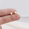 Flower Hanging Earrings for Women Pink White Color Translucent Petals Crystal Imitation Pearl Female Dangle Earrings - Image 24