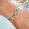 12pcs/set Colorful Flower Alloy Charms Bracelet Set For Women Hand-woven Acrylic Beads Rope Adjustable Bracelet Jewelry Gifts - Image 4