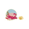 Cartoon Flower Enamel Pin Lapel Brooch Rose Star Flare Violet Peach Blossom Peony Lotus Rose Osmanthus Badge Jewelry Friend Gift - Image 30