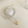 Love Heart Pendant Necklace For Women Men Personality Simple Design Thin Chain Choker Necklaces Jewelry - Image 5