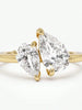 Silver Simple Classic Zircon Water Drop Ring For Women Engagement Wedding Jewelry - Image 3
