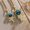 2Pcs/Set Planet Universe Moon Series CZ Pendant Necklace Sliver Gold Color Titanium Steel Chain Choker Jewelry Gift - Image 3
