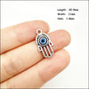 Palm Oval Flower Connectors Antique Silver Plated Blue Resin Eyes For Bracelets Charms Making Jewelry Hcjbab - Image 17