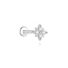 1PC Sparkling Piercing Stud Earrings Silver Shining Circle Earring For Women Ear Bone Earring Jewel - Image 41