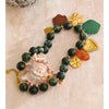 Stainless Steel Green Acrylic Beads Chain Handmade Jewelry Leaf Flower Heart Drop Charm Necklace Arrivals - Image 6