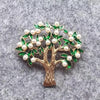 Multi-Style Floral Brooches, Enamel Rhinestone Flower Lapel Pins for Women - Image 5