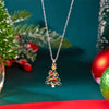 Full Rhinestone Christmas Tree Snowflake Pendant Necklace For Women Zircon Star Sweater Collarbone Chain Jewelry - Image 7