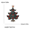 Christmas Rhinestone Christmas Tree Brooches for Women Unisex Enamel Botanical Pin Office Party Friend Gifts Jewelry Accessories - Image 17