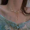 Imitation Pearl Tassel Flat Snake Bone Necklace For Women Personalized Daily Accessory Party Jewelry Birthday Gifts - Image 18