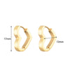 Stainless Steel Hoop Earrings For Women Men Heart Star Oval Rectangle Round Triangle Gold Color Punk Hip Hop Jewelry - Image 6