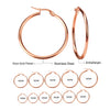 Gold Color Stainless Steel Hoop Earrings For Women Men Big/Small Circle Round Ear Jewelry Inoxidable - Image 9