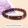 JD Stone Tiger Eye Amethyst Rectangle Bar Charm Bracelet Women Men Stone Powder Crystal Rough Chakra Jewelry - Image 14