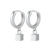 Silver Needle Minimalist 10mm Round Ball Pendant Earrings for Women Hoop Earrings Party Jewelry Gifts - Image 16