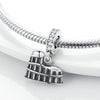 Charms Silver Travel Rome Paris Italy Plane Dangle Charms Fit Pan Bracelet Beads Making Pendants Jewelry - Image 2