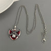 Punk Rock Red Black Heart Pendant Chain Necklace For Men Women Cool Hip Hop Street Vintage Goth Accessories Jewelry - Image 12