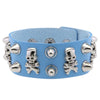 Wide PU Leather Skull Bracelet Punk Bracelet Adjustable Goth Cuff Bracelet Gothic Rivet Buckle Wristband For Women Men Jewelry - Image 9