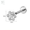 ZS 1PC 16G Stainless Steel Lip Piercings for Women Snowman Reindeer Pine Lip Rings Cartilage Earring 6mm/8mm Helix Piercing - Image 7