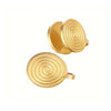 for Swelling Pressure Earrings Stainless Steel Black Color Spiral Cartilage Ear Cuff Non Piercing Earrings Gold Color - Image 2