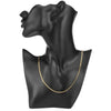 40-75cm Gold Color Charm 2mm Flat Chain Necklaces For Women Men Party Wedding Jewelry - Image 5