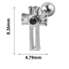 1PC 316L Steel Zircon Corss Cz Barbell Earrings Corss Helix Ear Cartilage Tragus Daith Piercing Body Jewelry 20G - Image 29