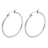25mm Titanium 316L Stainless Steel Circle Hoop Earrings Vacuum Plating No Fade - Image 3