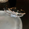 Zircon Bow Cuff Bracelet for Women Korea Charm Bracelet Personality Wedding Dainty Accessories - Image 3