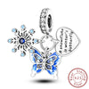 Silver Charms Beads Winter Snowflake Snowman Igloo Penguin Pendant Fit Bracelet Charms Women Jewelry Gift - Image 19