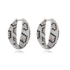 HECHENG, Golden Plated Leopard Print Earrings Square Ring with Cubic Zirconia Hip Hop Style for Men and Women - Image 9