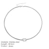 Stainless Steel Plated 1MM Knotted Snake Chain Choker Women Vintage Double Layered Chain Necklace Bracelet Jewelry Gift - Image 4
