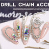 Glitter1.5mm-2mm Nail Chain Charm Claw Chain 3D Gold Silver Diamond Metal Parts Nail Pearls For Nail Chain Bulk Can Be Cut - Image 4