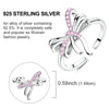Silver Ring Sparking Rose Fire Dragon Firefly Open Rings For Women Girls Birthday Anniversary Party Gifts - Image 18