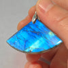 Pink Labradorite Pendant Irregular Shape Bead Stone Purple Necklace for Men Women - Image 3
