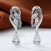 Female Blue Rainbow Stone Earring Silver Color Clip Earrings For Women Charm Crystal Zircon Wedding Jewelry - Image 12