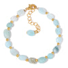 Multicolor Bead Bracelet with Square Spacer Details and Stone-Look Options - Image 18