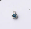60 piece/lot Stainless Steel Crystal Pendant steel Gold Color 12 Birthstone Charm Round 6mm 6.5mm Rhinestones Charms - Image 14