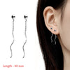 Simple Style Box Chain Tassel Drop Earrings For Women Long Dangle Earring Piercing Line Accessories Thin Mini Ear Jewelry - Image 14
