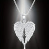 Elegant Angel Wing Heart Shaped Pendant Necklace, Elegant Versatile Banquet Party Daily Wear Jewelry Gift - Image 6