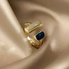 Vintage Personality Geometric Shape Simple Love Heart Rings for Women Unique Design Adjustable Open Mouth Rings Jewelry Gifts - Image 9