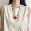 Metal Ball Pendant Necklace for Women Design Long Adjustable Sweater Chain Jewelry Accessories - Image 3