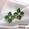 Green Color Hanging Earrings for Women Crystal Wedding Jewelry Imitation Pearl Drop Earrings Boucle Oreille - Image 25