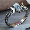 Retro Ethnic Style Moonstone Ring for Woman Bohemian Retro Crescent Ring Simple Female Engagement Jewelry Wedding - Image 7