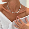 Creative Irregular Plastics Beads Chain Necklace for Women Vintage Imitation Pearl Choker Wed Bridal Neck Jewelry Gift - Image 7