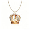 Crown Pendant Necklace on Long Sweater Chain - Image 13
