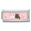 Women's Gift Cute Rabbit Cat Dogs Italian Charms Links Beads Fit 9mm Stainless Steel Modular Bracelet Jewelry - Image 19