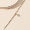 Creative Initial Letter Alphabet Pendant Rhinestone Shiny Beach Anklet Chain Foot Jewelry Ankle Bracelets for Women Boho - Image 5