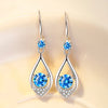 Zircon Water Drop Earrings For Women Silver Color Long Dangle Hanging Earring Female Wedding Ear Jewelry Gift - Image 29