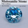 Stone Round Cut Sea Blue Gemstone For Advanced Jewelry Rings Earrings Making With - Image 1