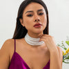 PuRui Unique Imitation Pearl Necklace for Women Multilayer Strand Beads Choker Ladies Short Necklaces Neck Chain Jewelry Party - Image 4