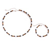 KunJoe 2pcs/set Vintage Natural Soft Clay Beads Bracelet Necklace for Men African Surf Tribal Jewelry Set - Image 5